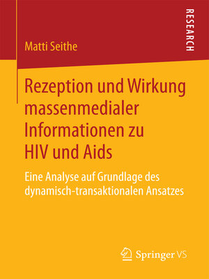 cover image of Rezeption und Wirkung massenmedialer Informationen zu HIV und Aids